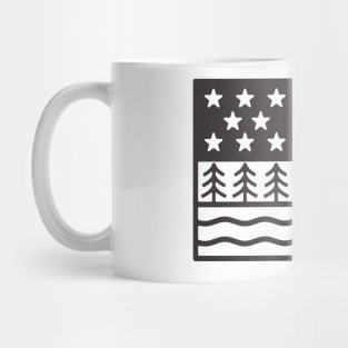 Visiting NC Mountain Cities Hendersonville, NC Flag Mug